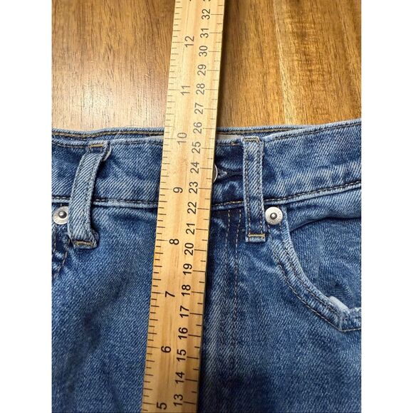 Everlane Up Cycled The Way-High Jeans Organic Cotton Blue Denim Womens size 24 - Picture 6 of 7